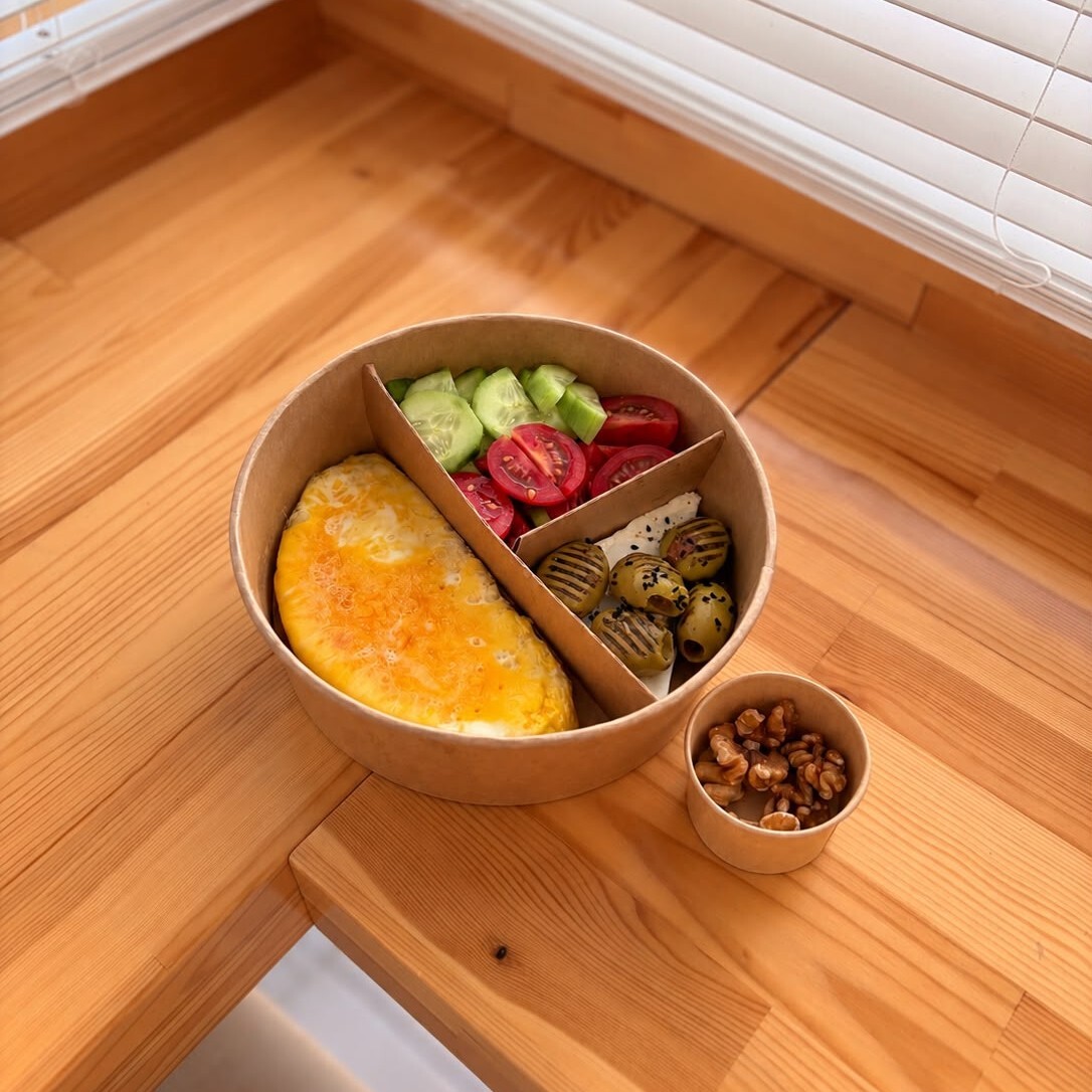 Omletli Kahvaltı Tabağı