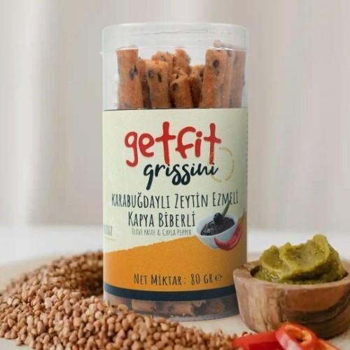 Karabuğdaylı Zeytin Ezmeli Kapya Biberli Grissini (glutensiz)