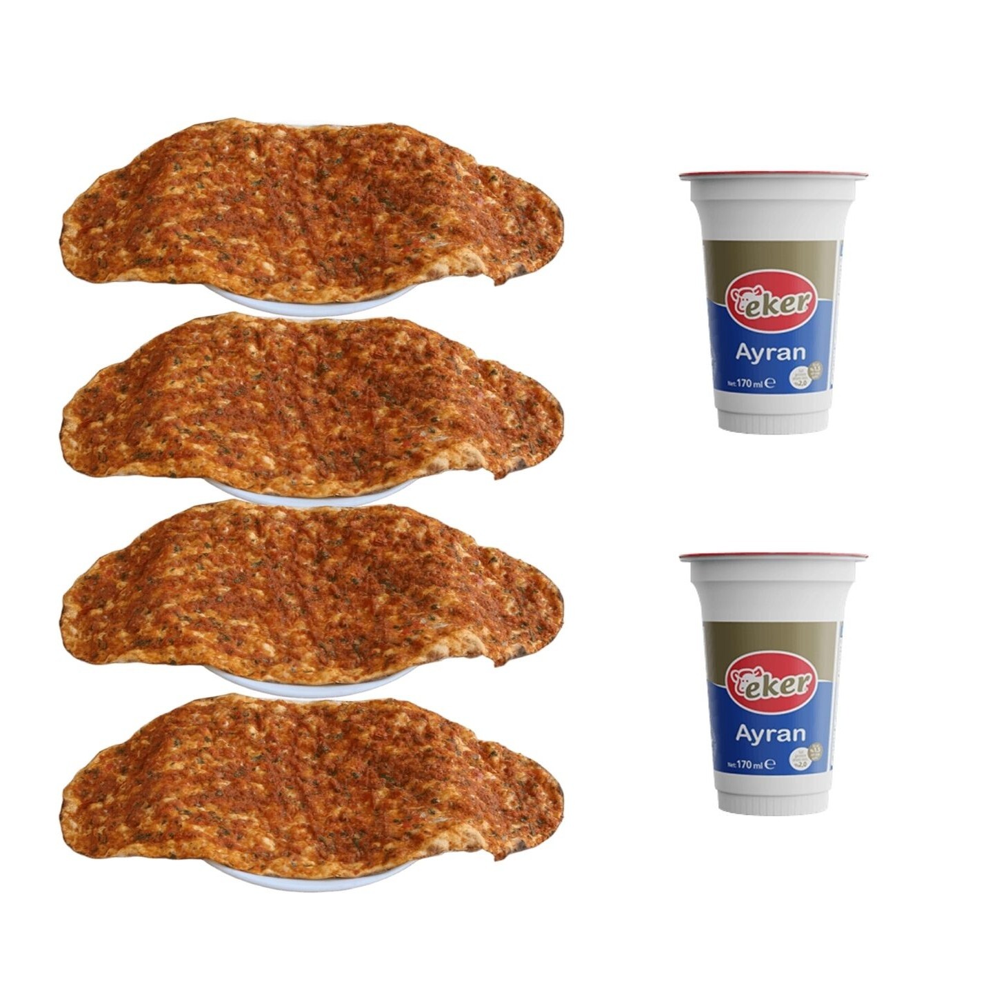 4'lü Lahmacun Menü
