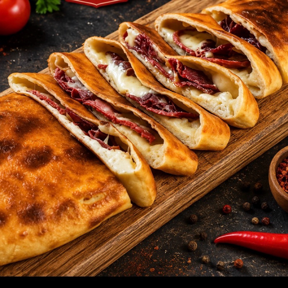 Pastırmalı Kavurmalı Kaşarlı Pide