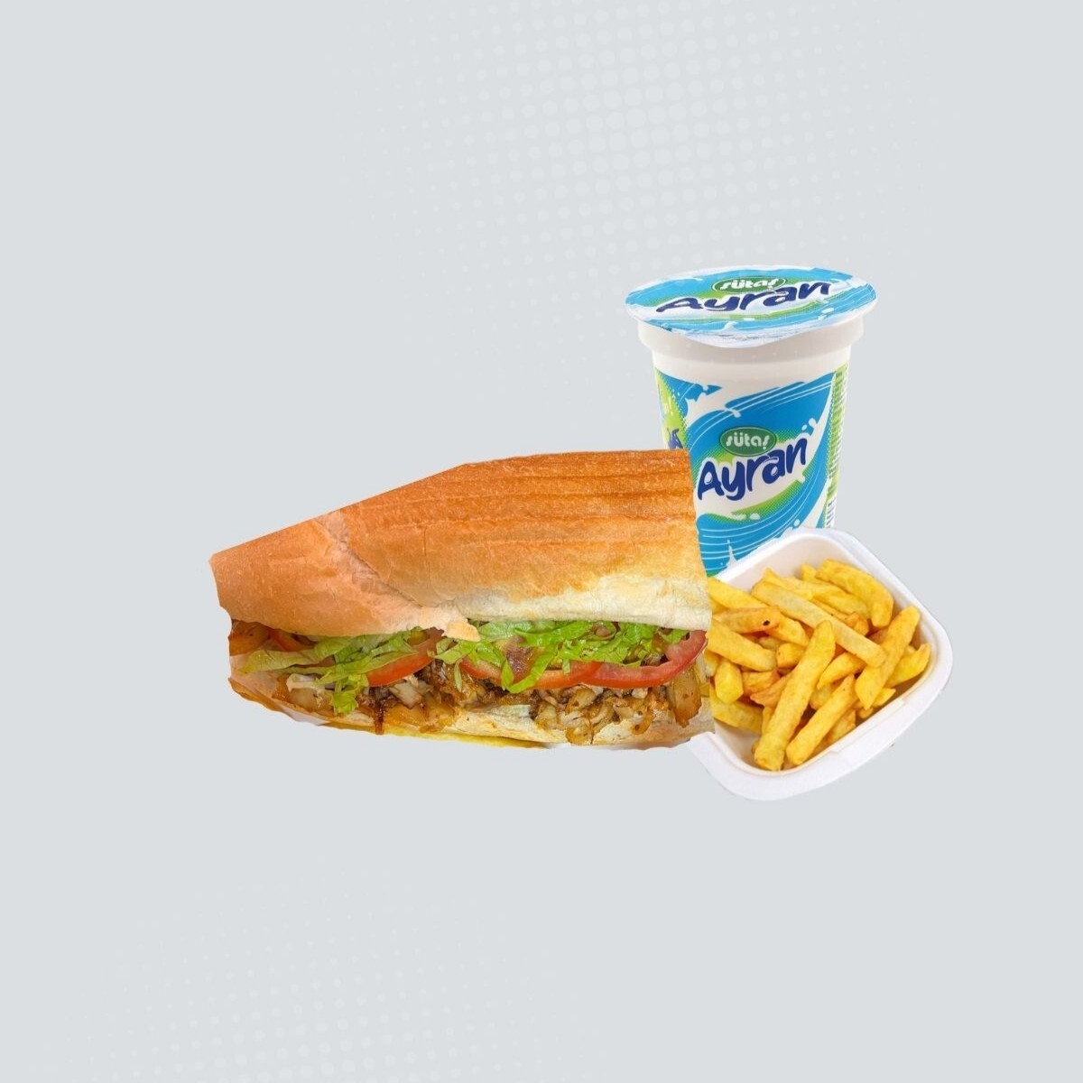 3/4 Ekmek Tavuk Döner Menü