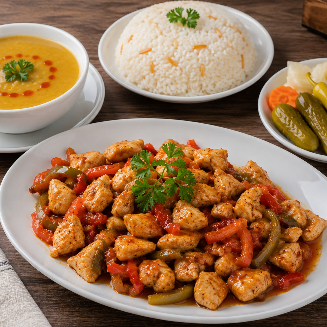Tavuk Sote menu