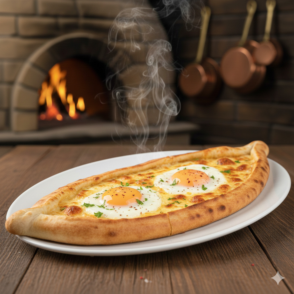Kaşarlı Yumurtalı Pide