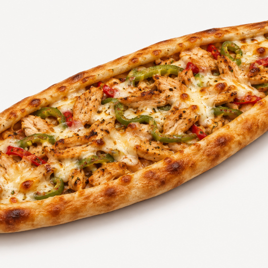 Tavuklu Kaşarlı Pide