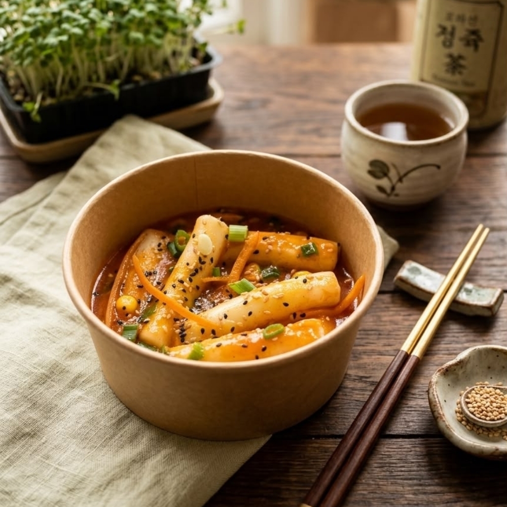 Hot Chili Soslu Tteokbokki