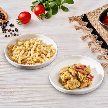 Köri Soslu Tavuk & Fusilli Makarna
