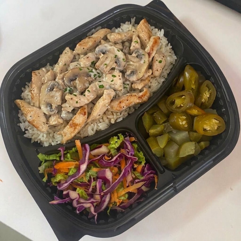 🍄 Kremalı Mantarlı Tavuklu Pilav
