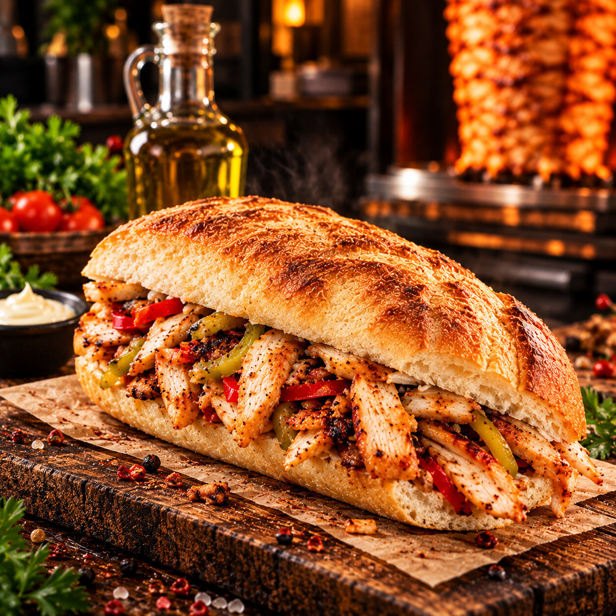 Yarım Ekmek Arası Tavuk Döner