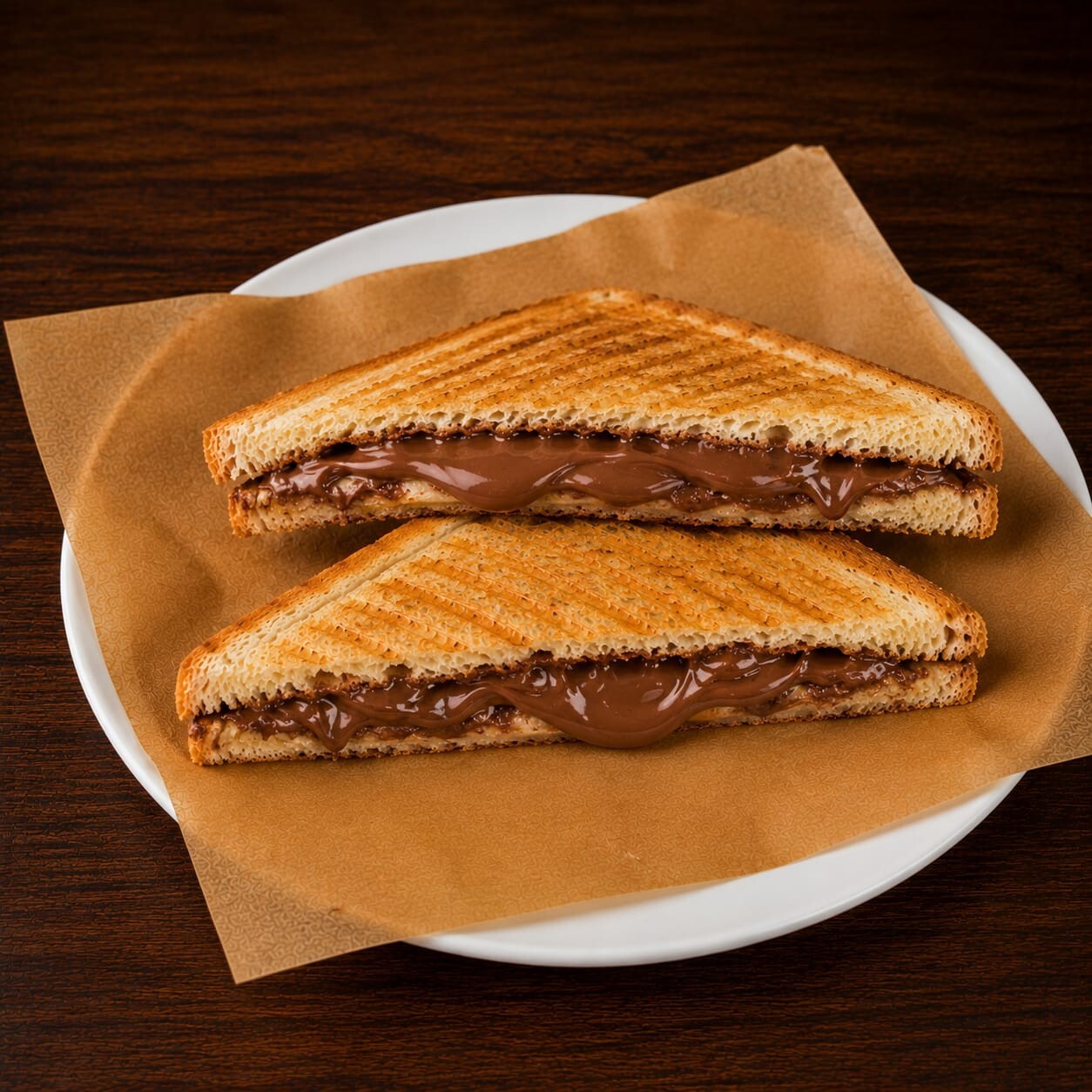 Manda Sütlü Özel Ekmekte Çikolatalı Tost