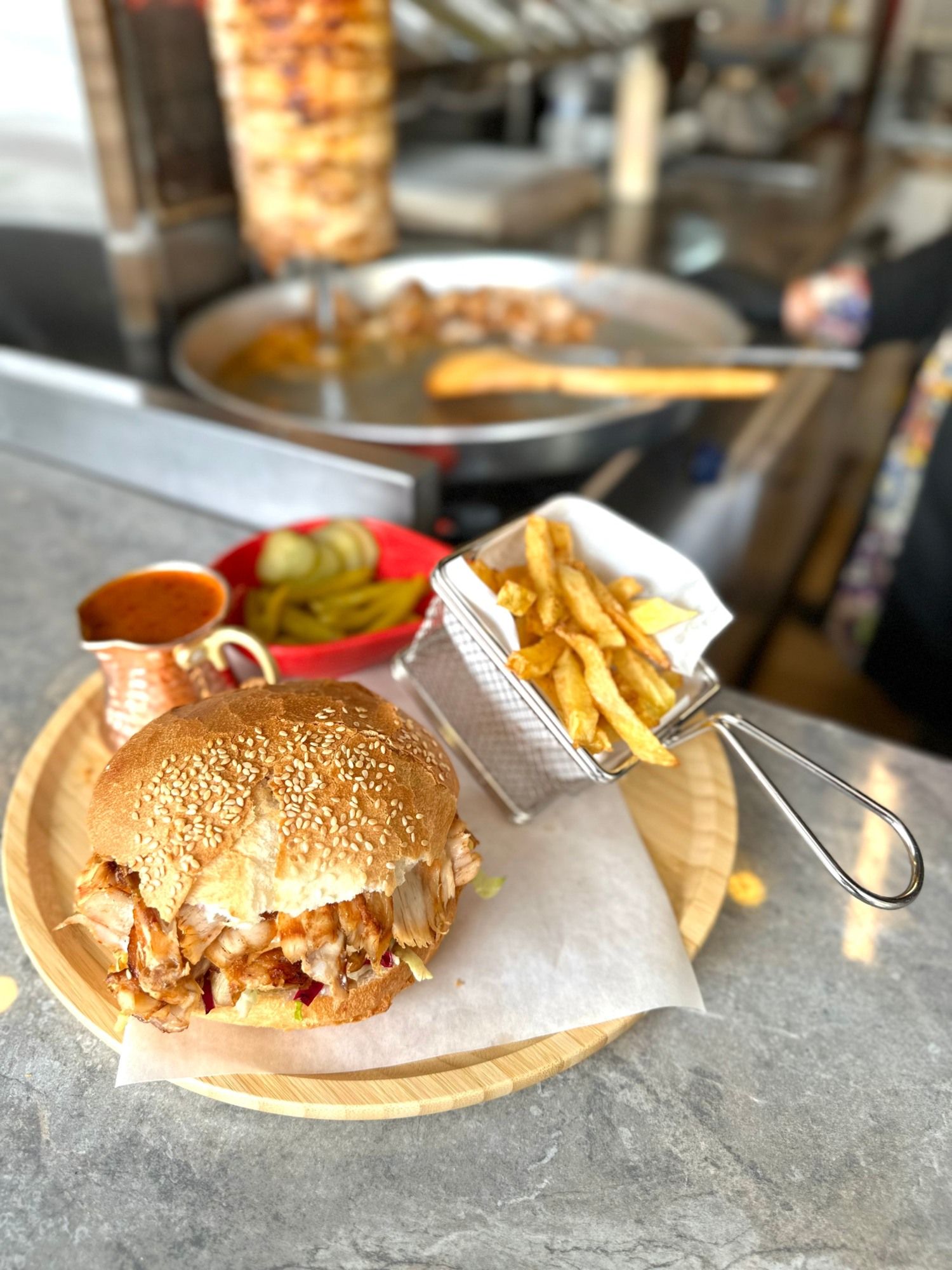 S&S Tavuk Döner Burger Menü