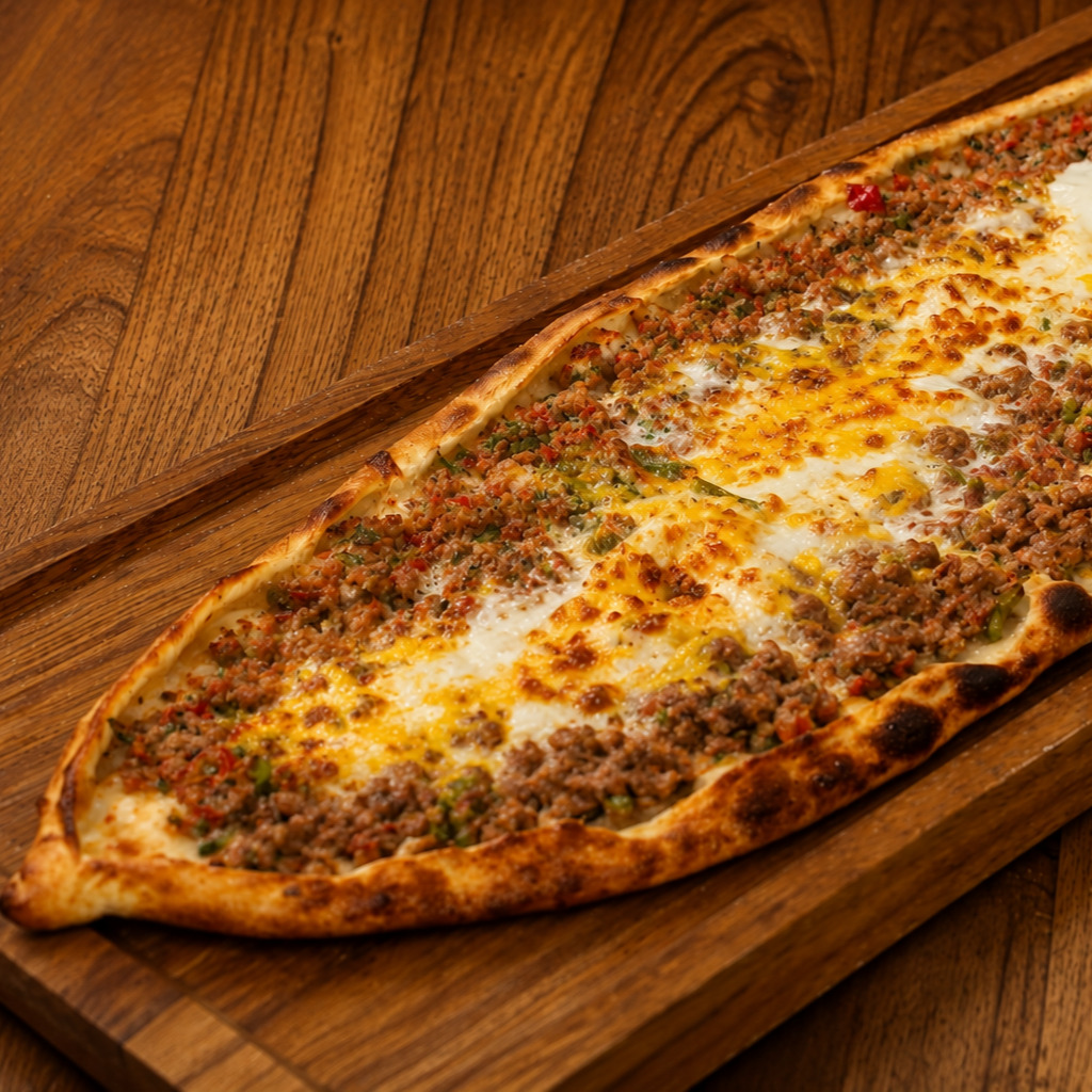 Kıymalı Yumurtalı Pide
