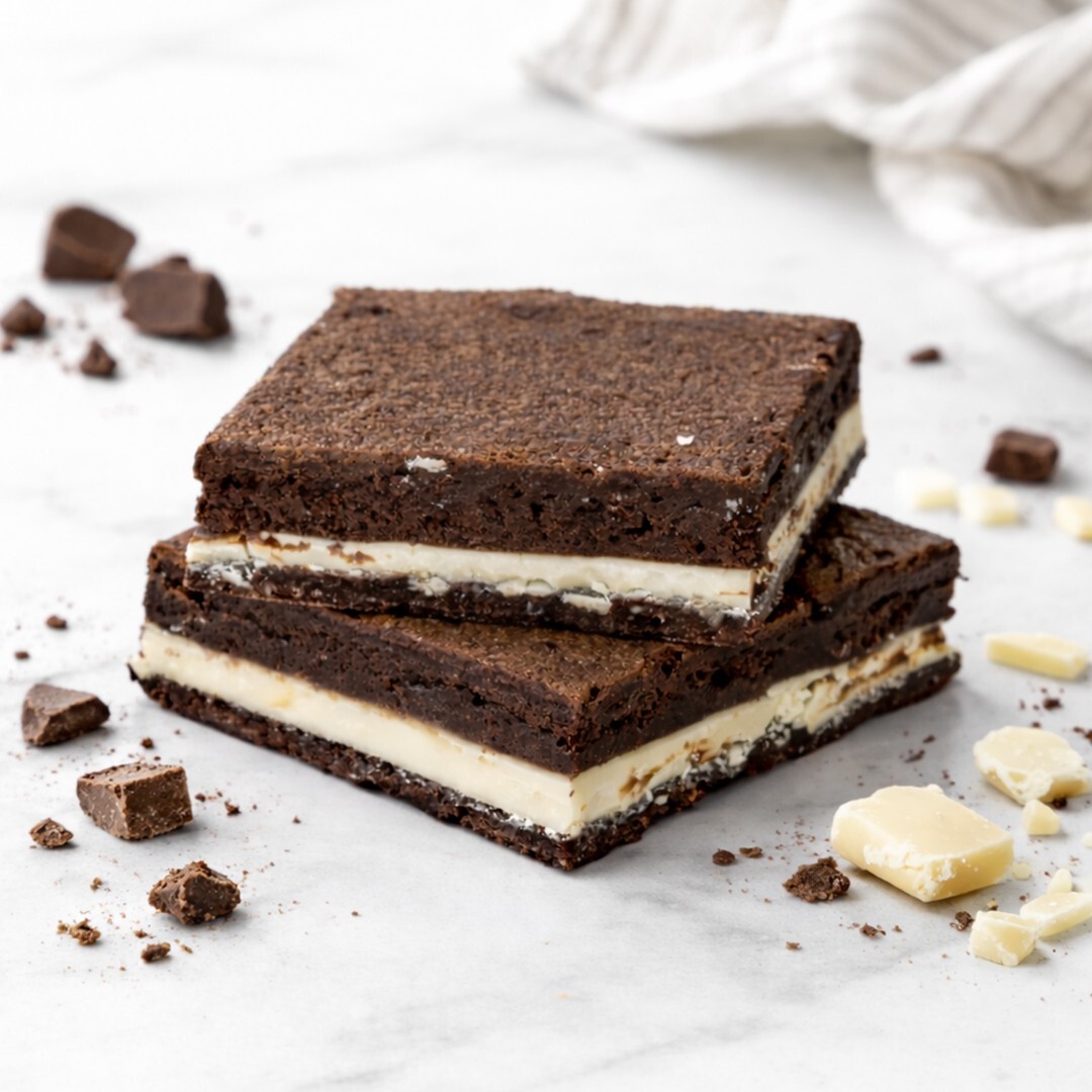 Beyaz Çikolatalı American Brownie (Dilim)