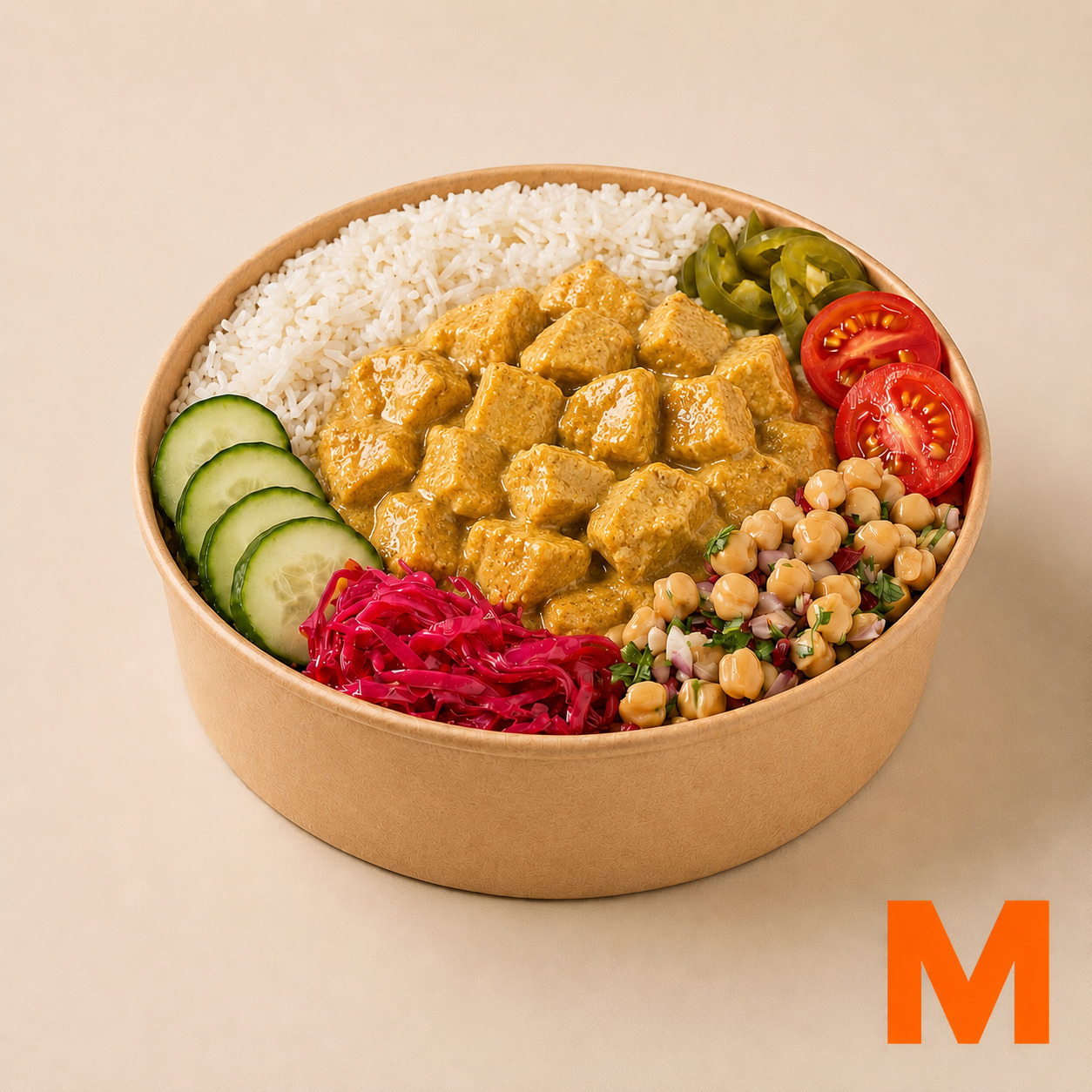 Köri Soslu Tavuk Pilav Bowl