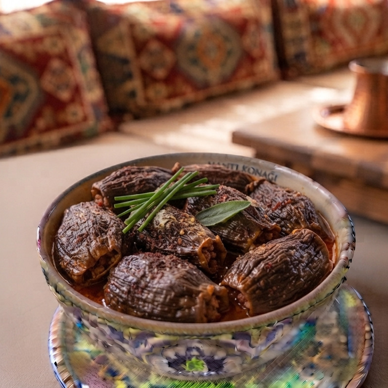 Kuru Patlıcan Dolması