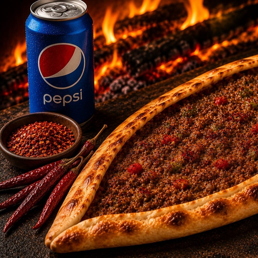 Kıymalı Pide + Kutu Pepsi