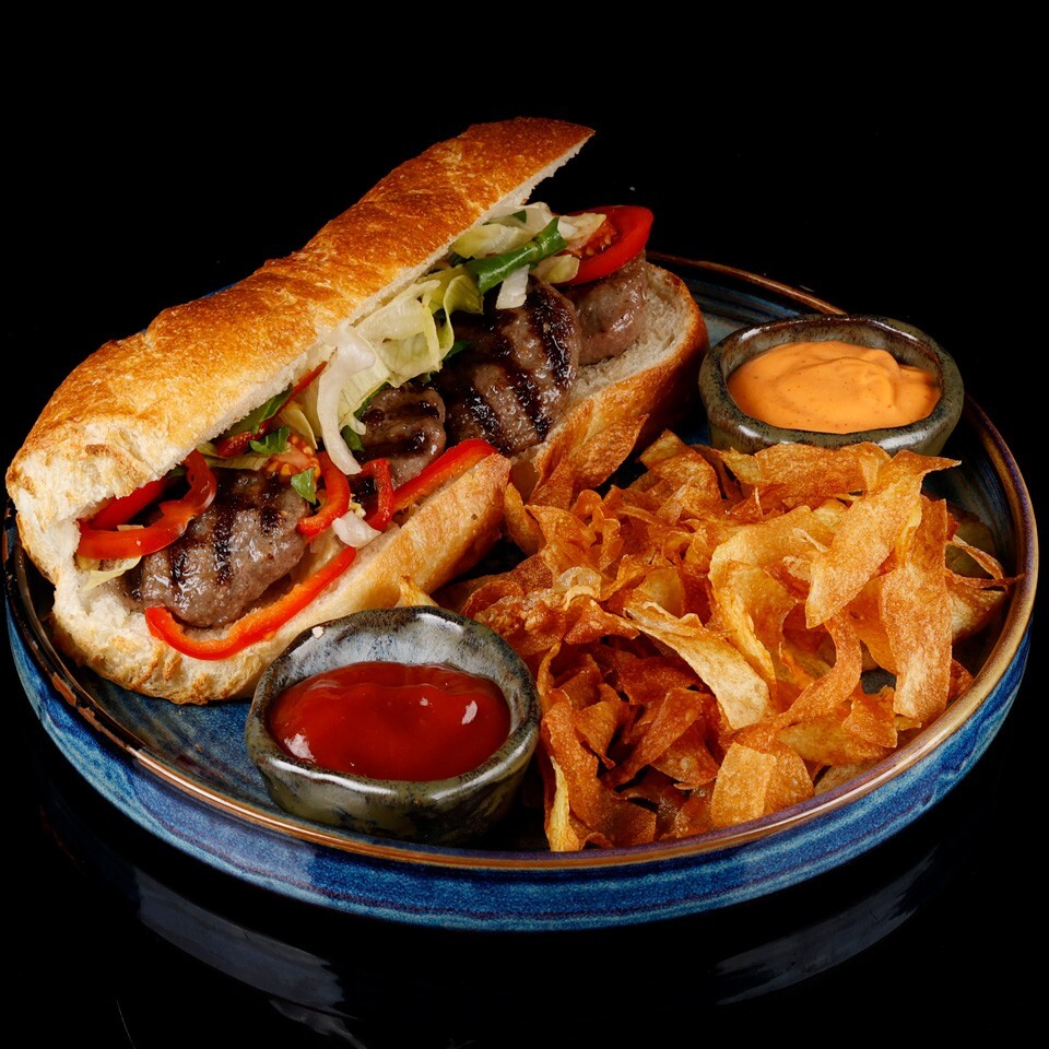 Meatball Bread Sandwich + coca cola 330 ml