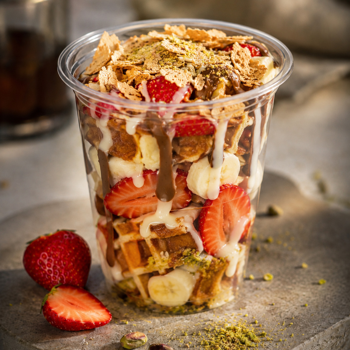 Kendin Oluştur Bardak Waffle