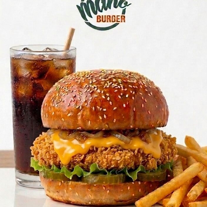 Mano Fried Chicken Burger Menü