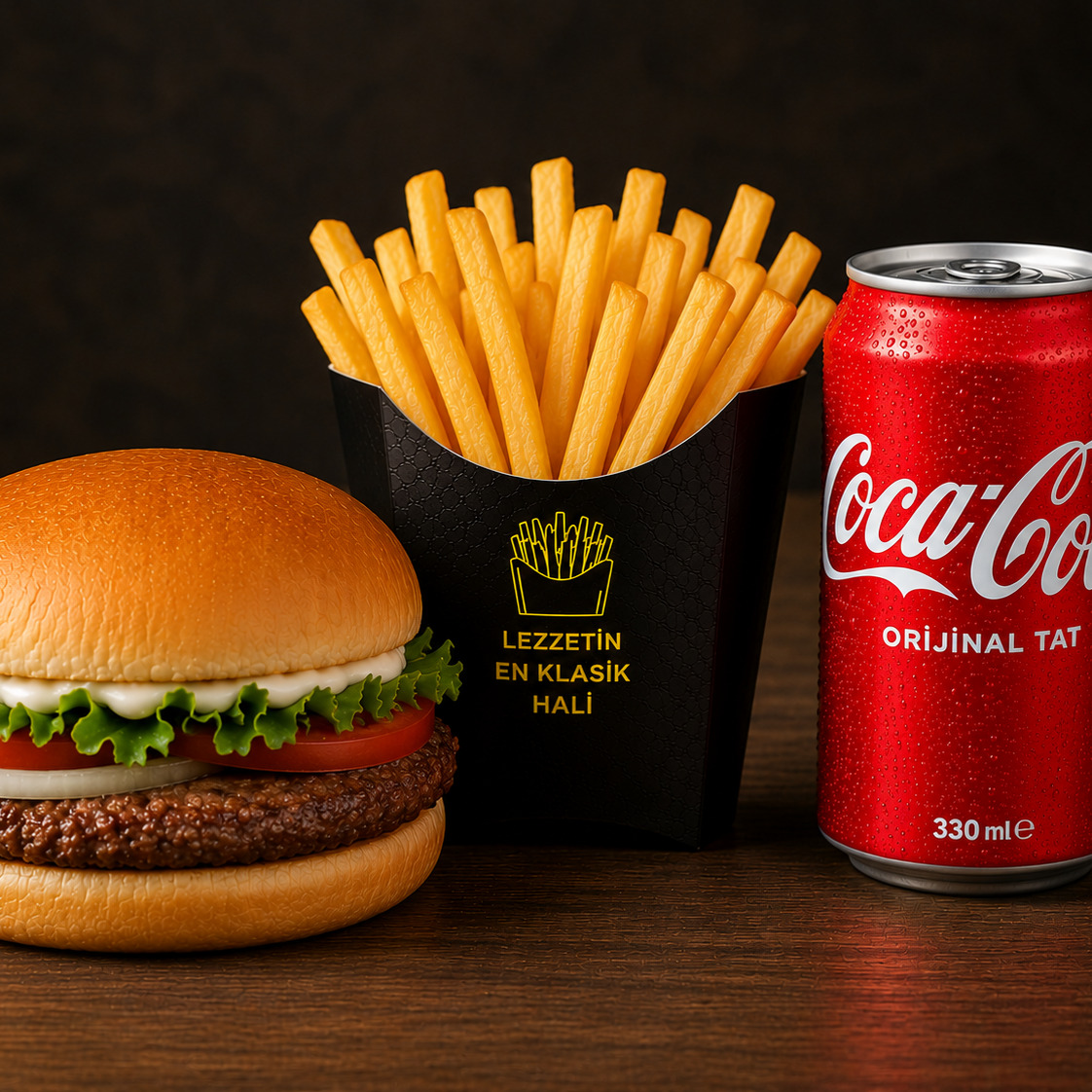 Cheeseburger +Coca Cola 330 ml