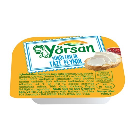 Yörsan Sürülebilir Taze Peynir