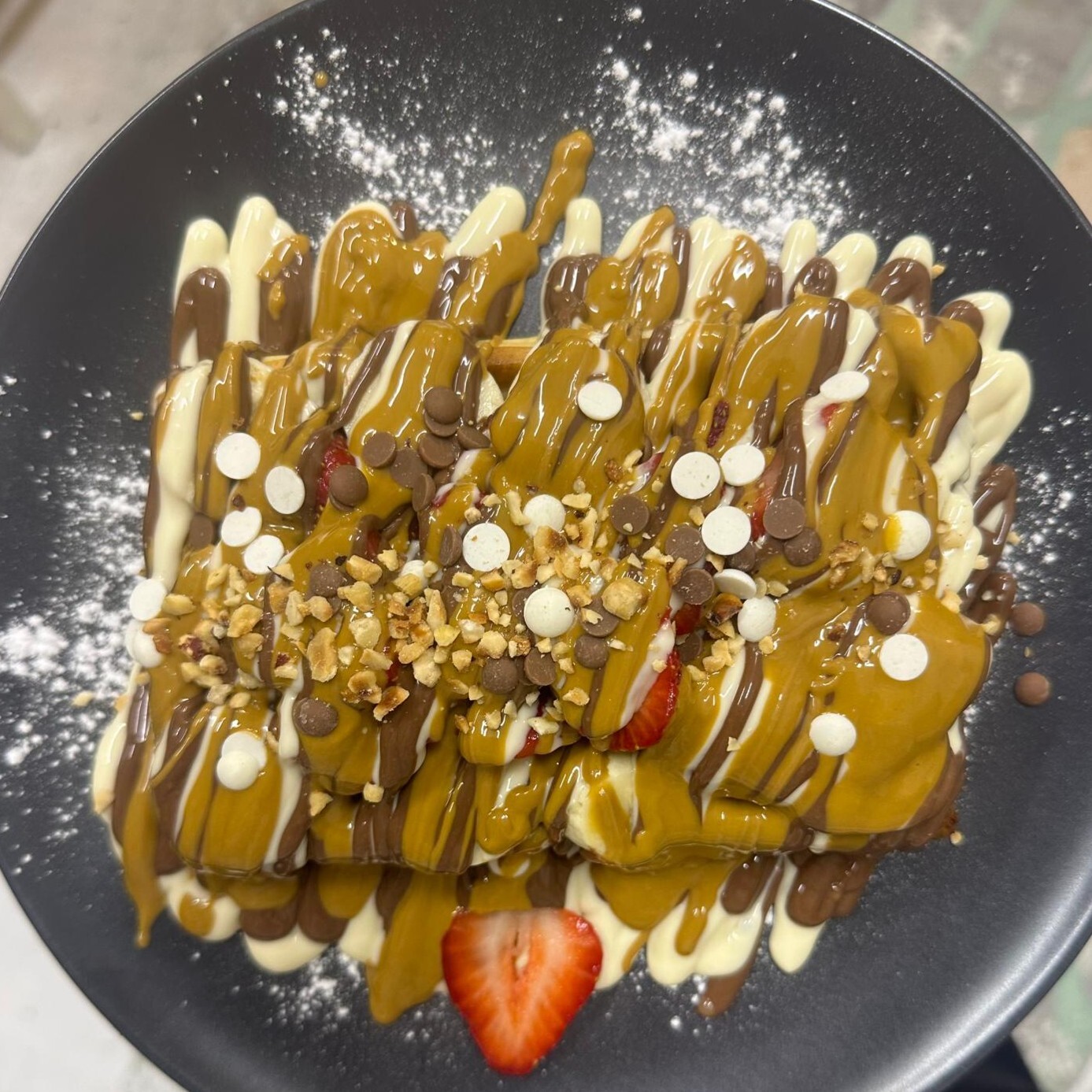 Karamelli Waffle (Standart Hamur)