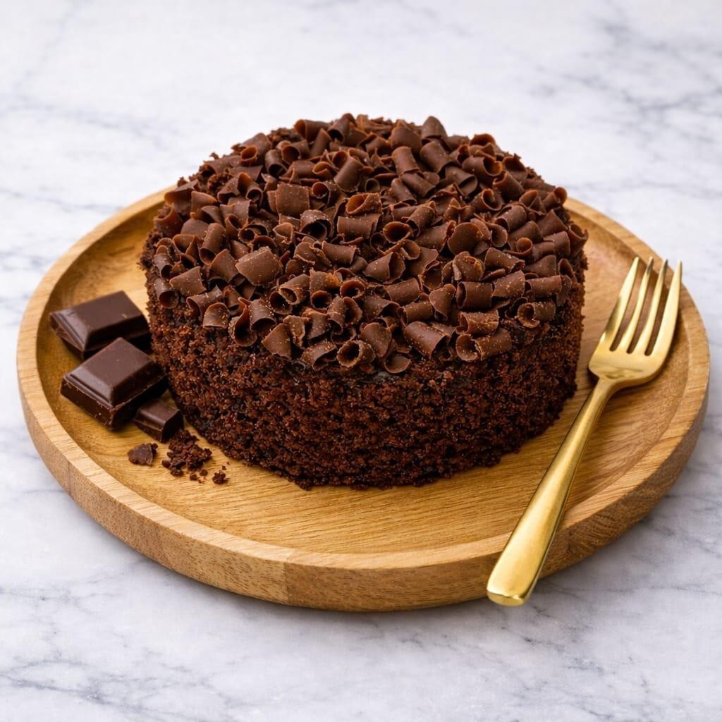 Double Chocolate Fudge Crown Cake