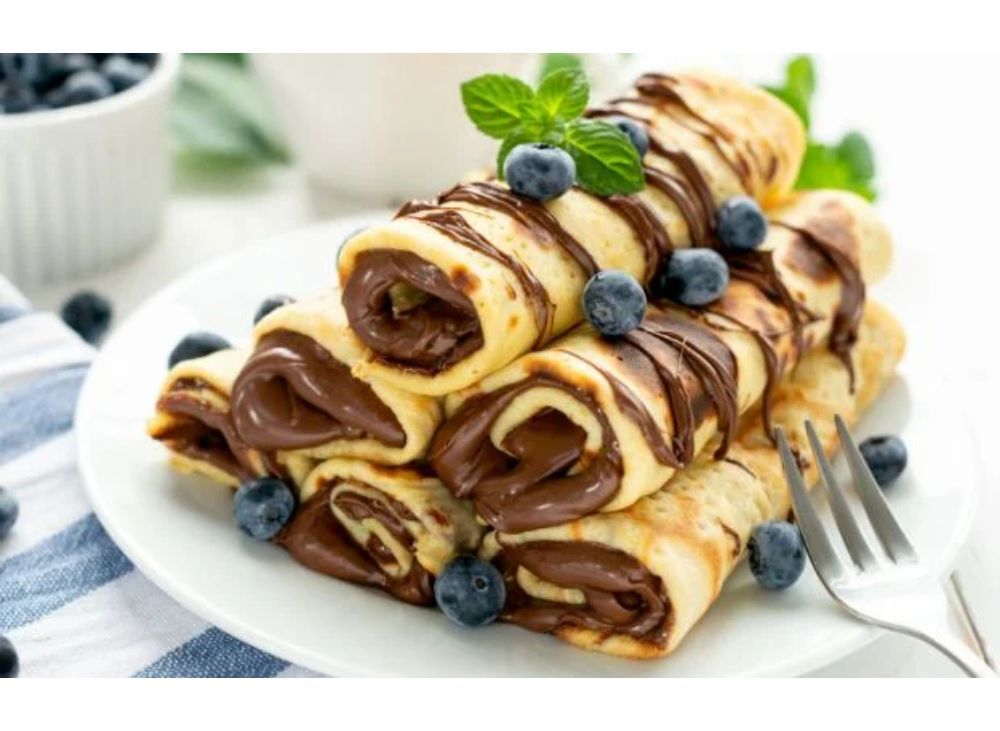Nutellalı-Kaymaklı Sarma Pankek (2 adet)