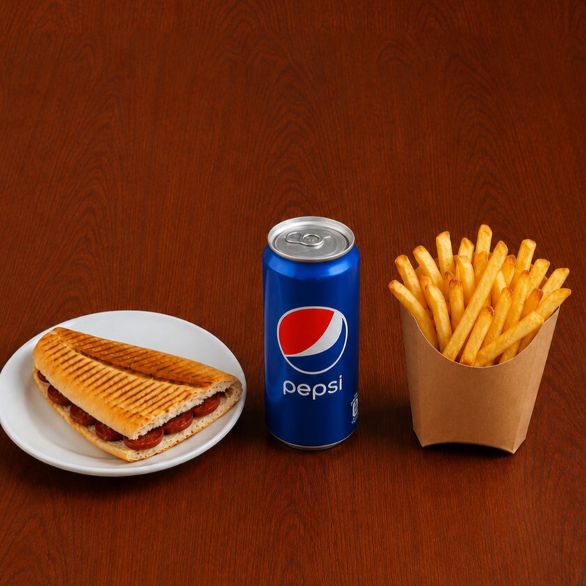 Yarım Ekmek Bol Sucuklu Pepsi Menü