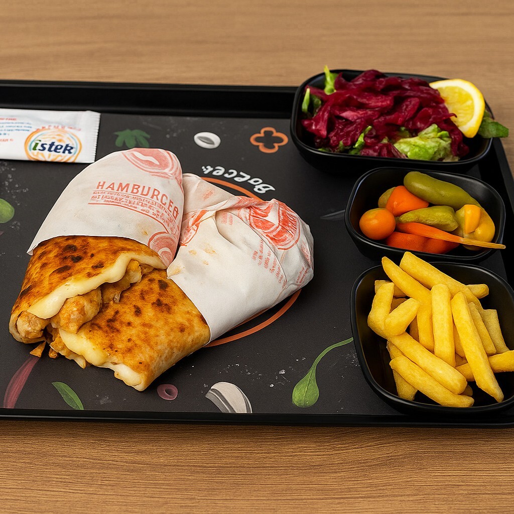 Kaşarlı Tavuk Döner Dürüm (100 Gr.)