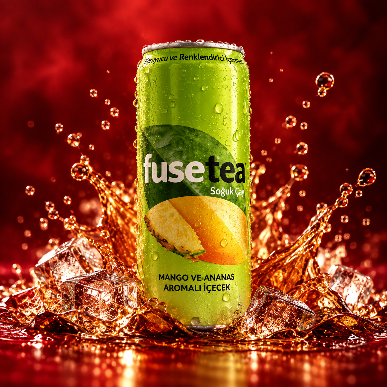 Fuse Tea Mango ve Ananas (330ml)