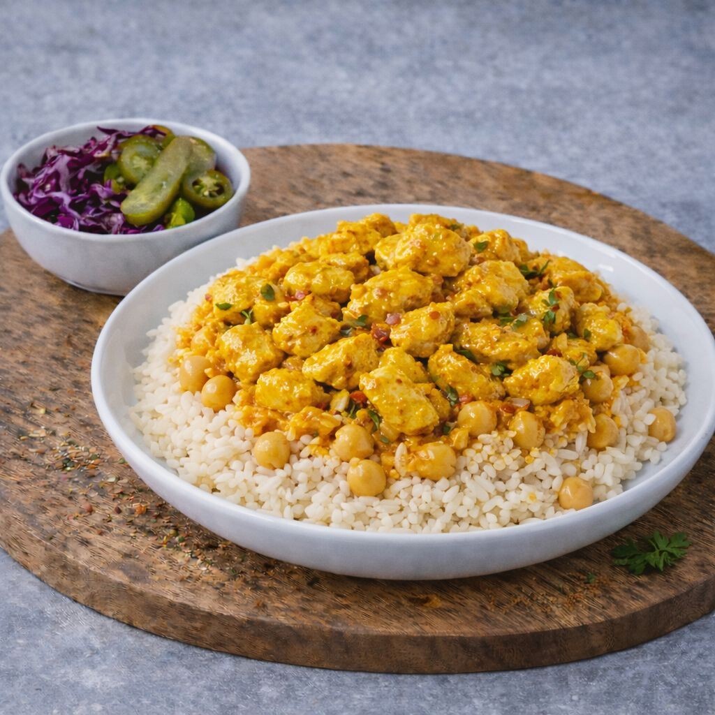 Köri Soslu Tavuk Pilav