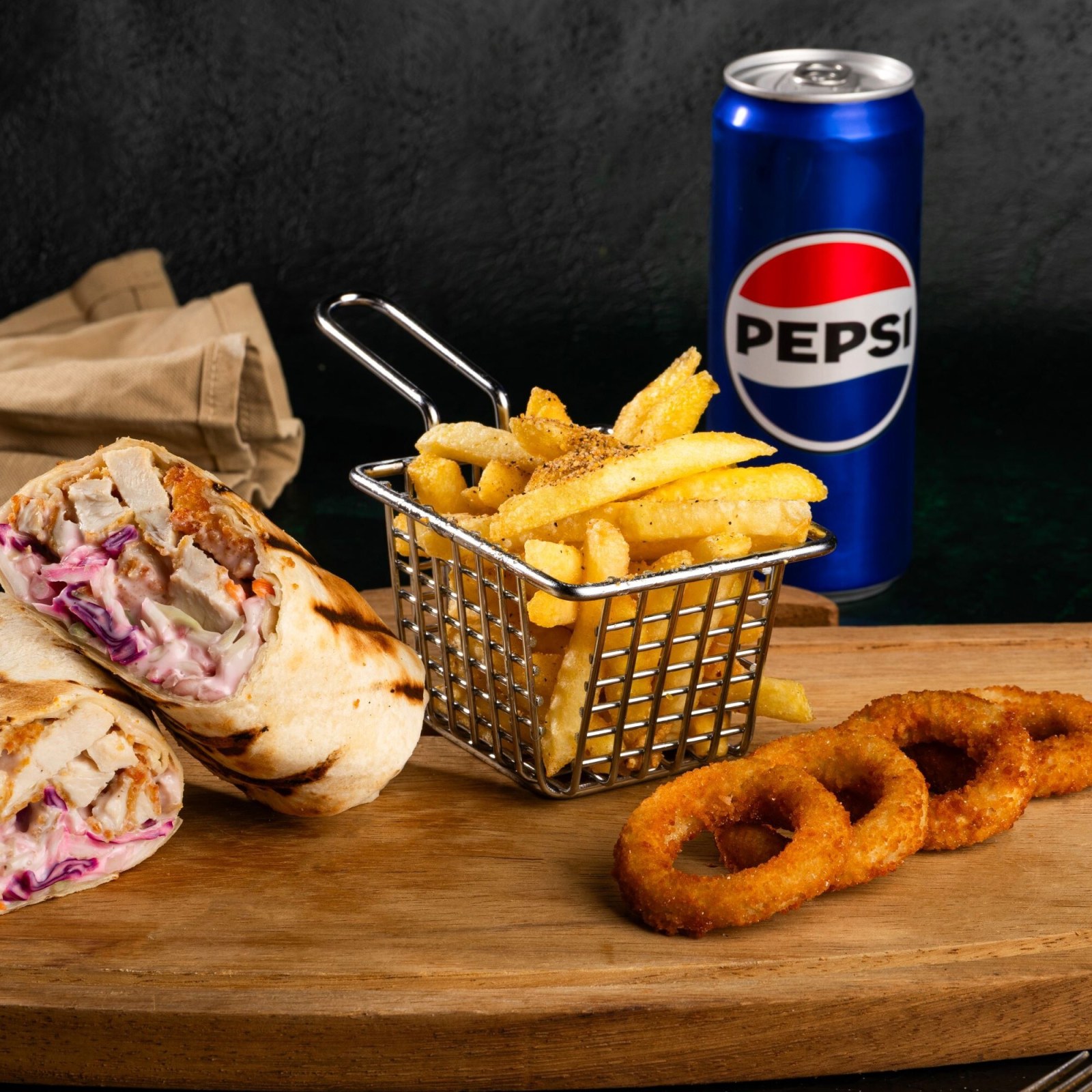 Texas Wrap Menü