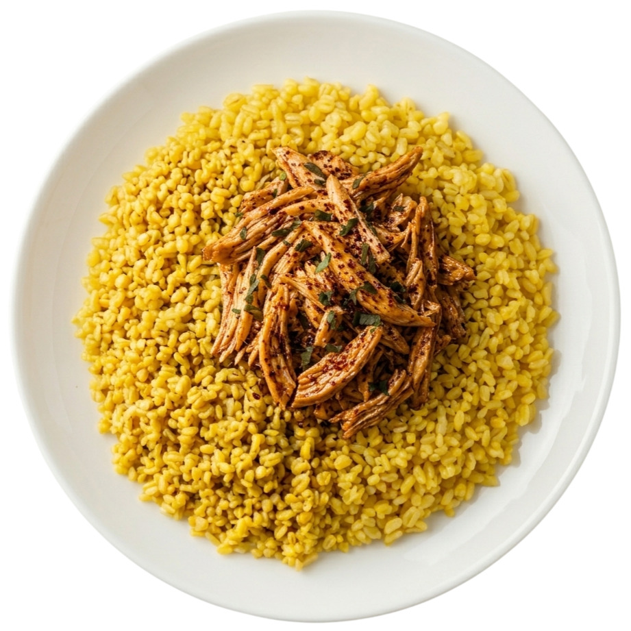 Safranlı Pilav Acılı Tavuklu