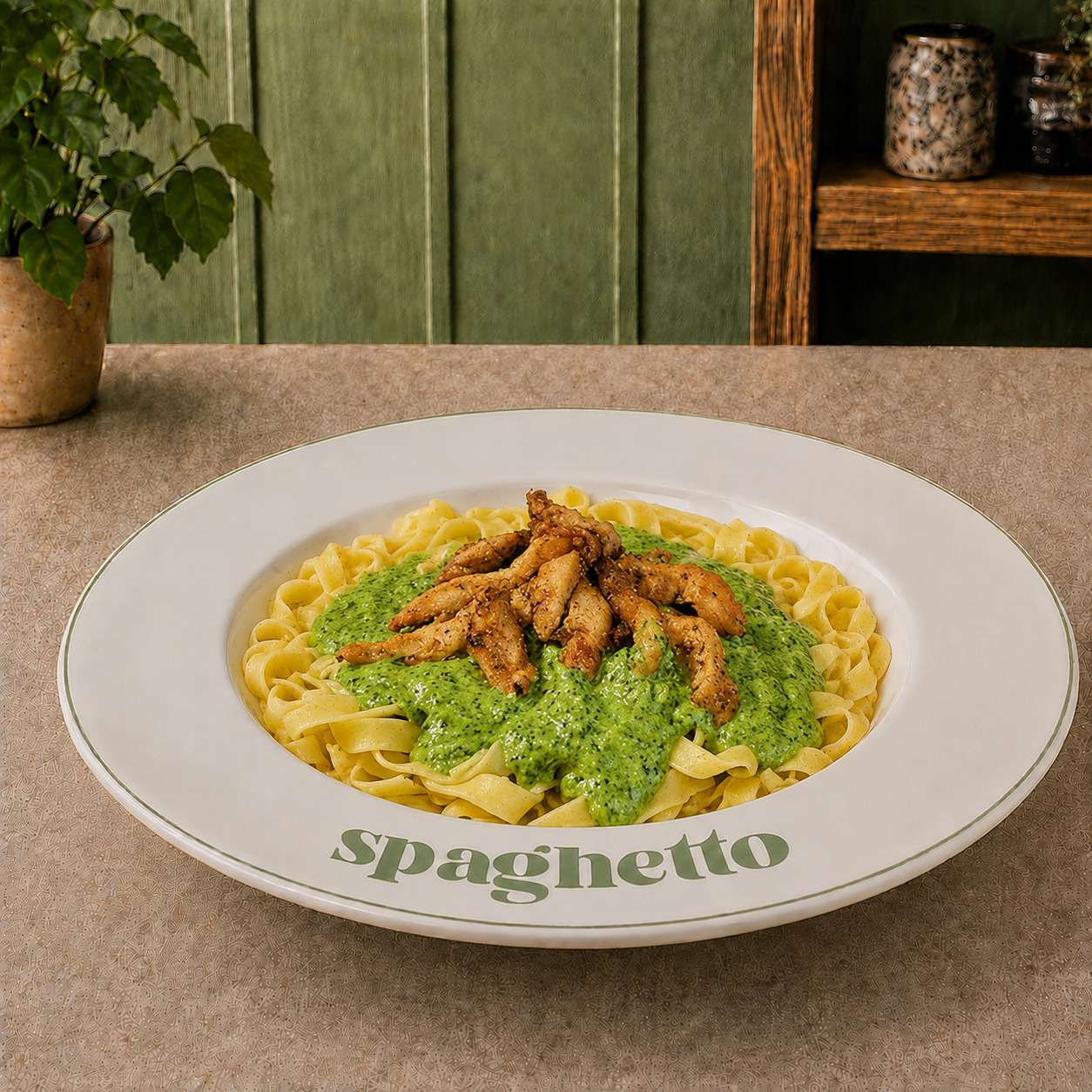 Pesto Chicken Makarna