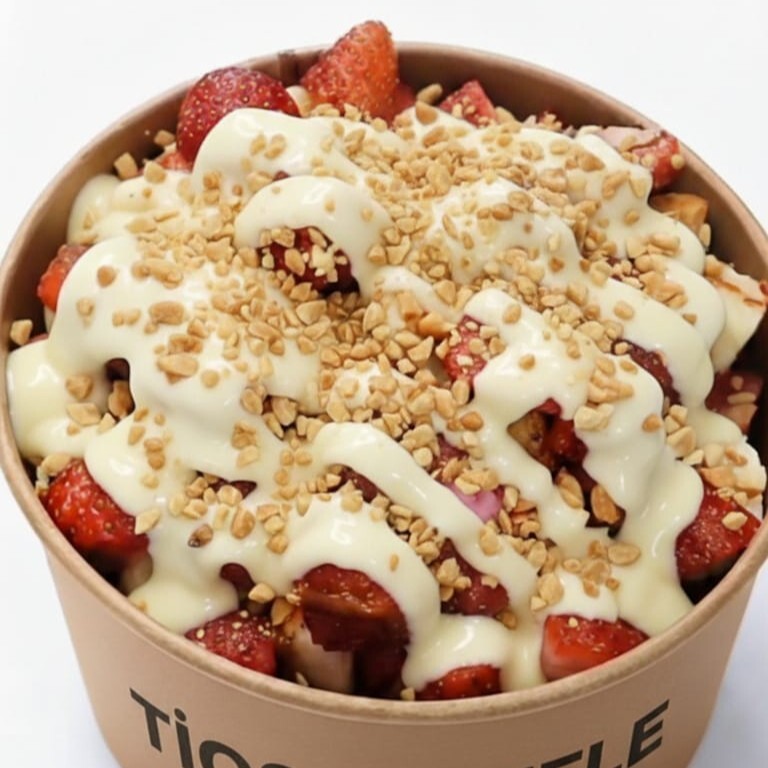 Beyaz Çikolatalı Waffle Bowl
