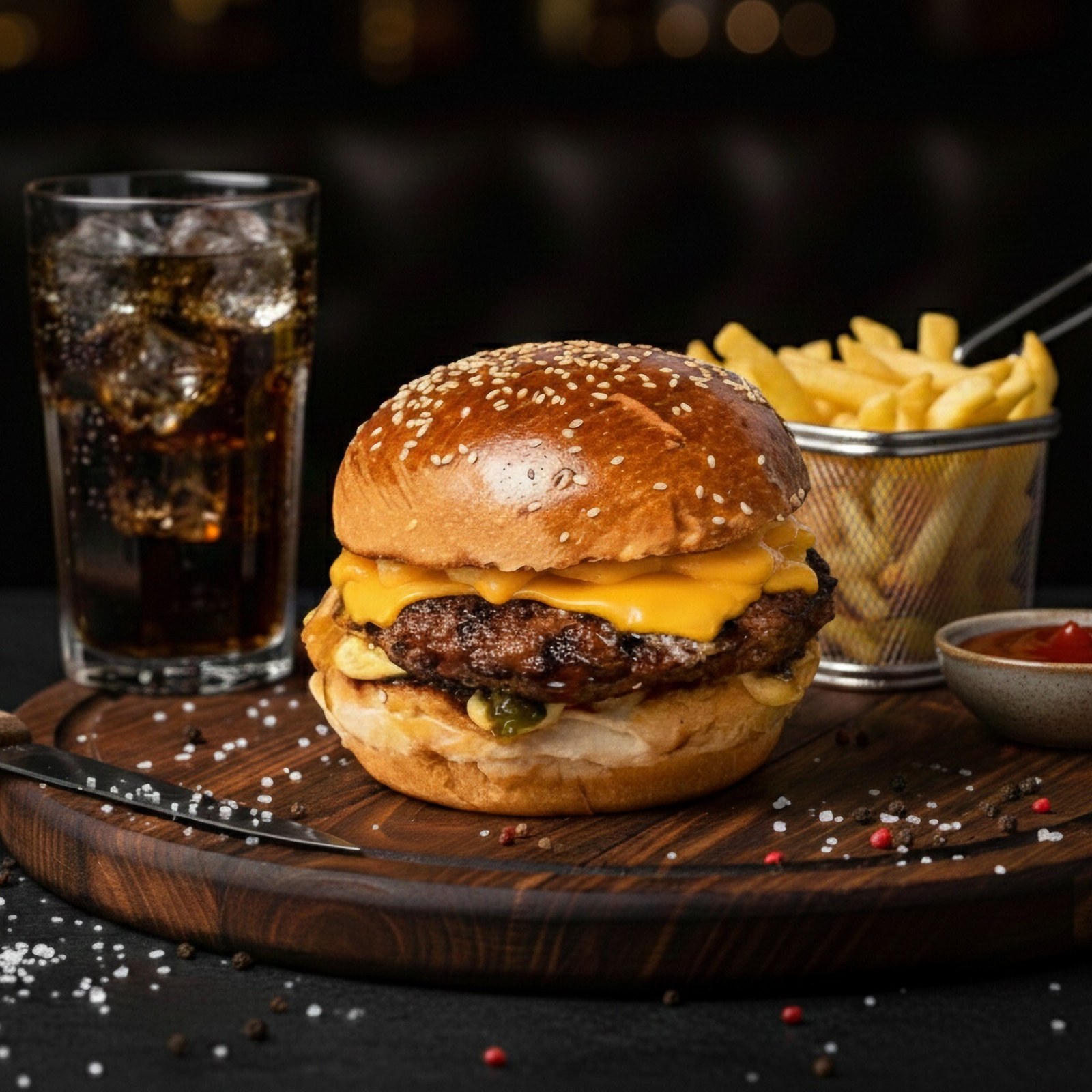 Ablanın Elinden Cheeseburger Menü