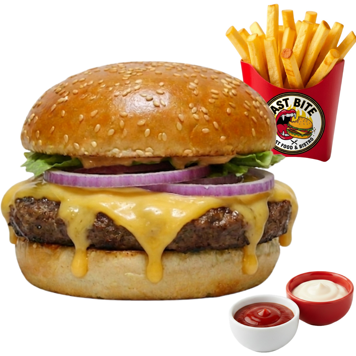Cheese Burger Menü