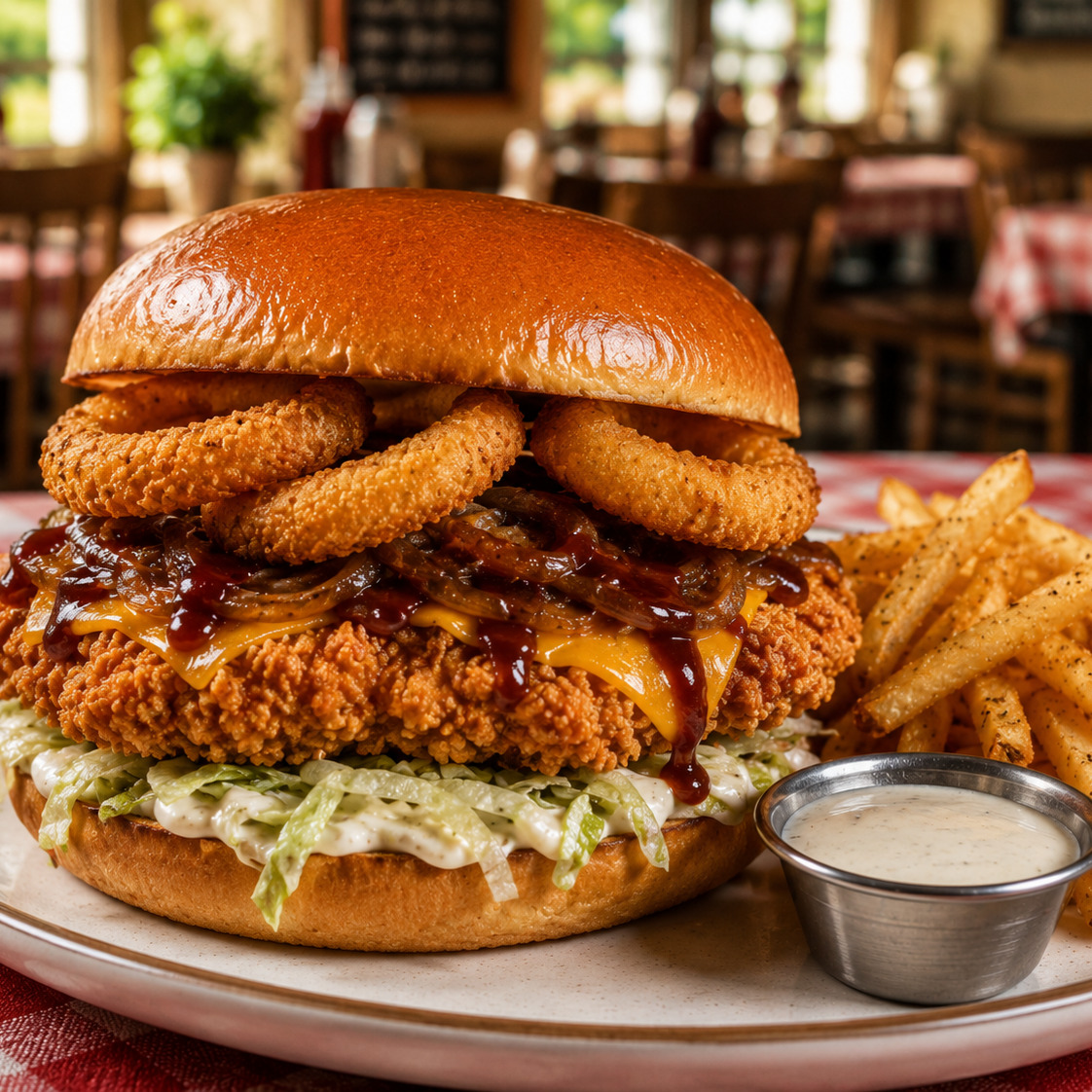 Golden Rings Burger