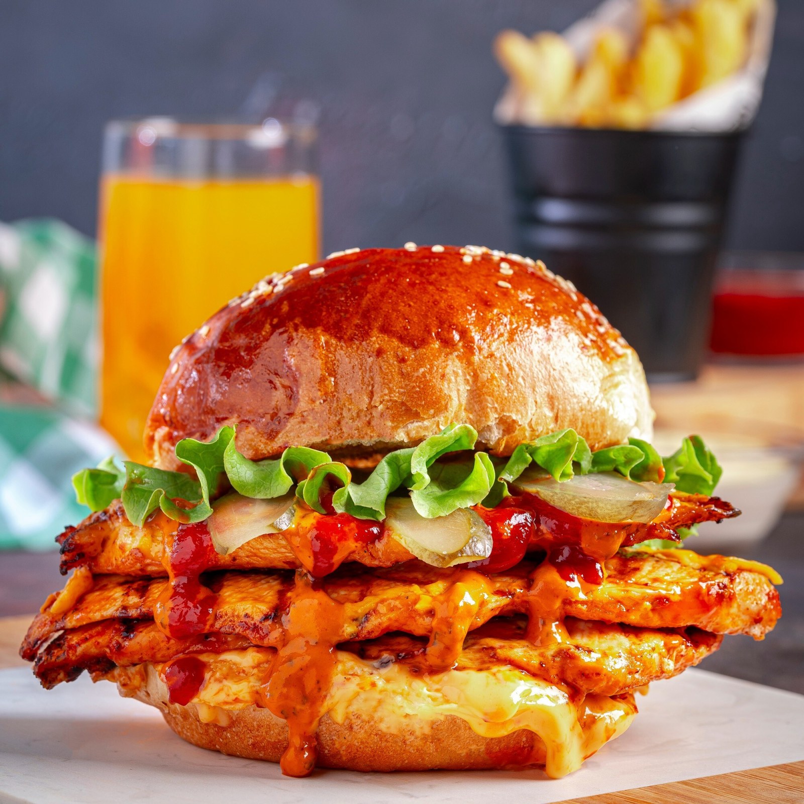 Margarita Chicken Burger