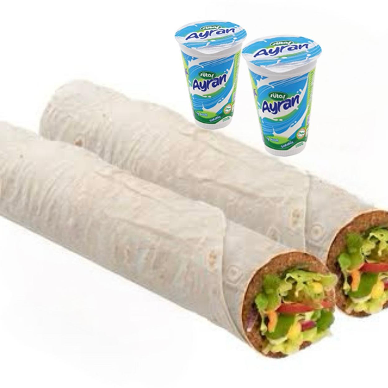 MEGA DOY 2 ADET DÜRÜM + SÜTAŞ 2 ADET 275 ML AYRAN