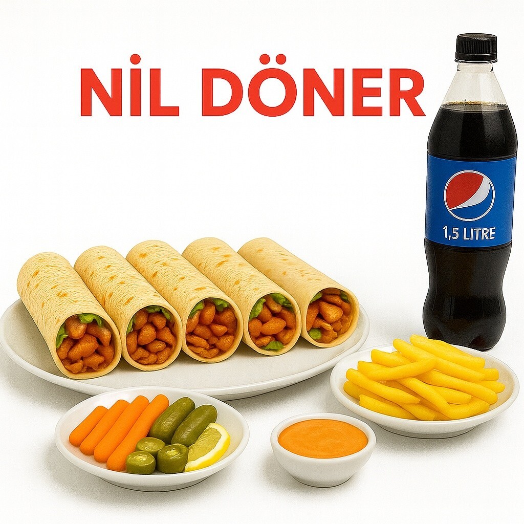 5'li Tavuk Döner Menü
