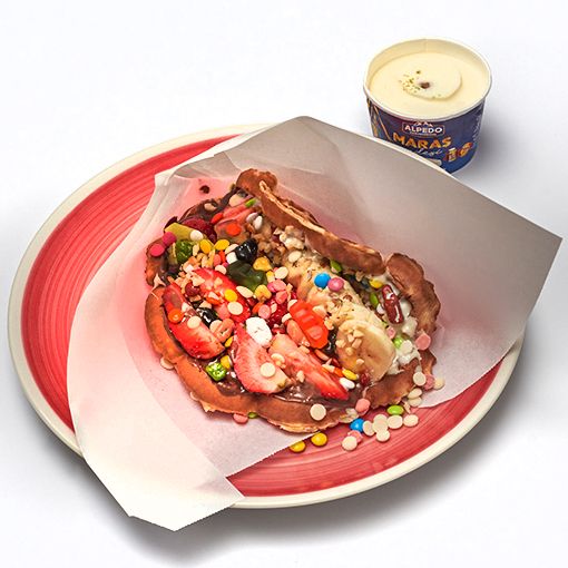 Sandviç Waffle & Dondurma (90 gr.)