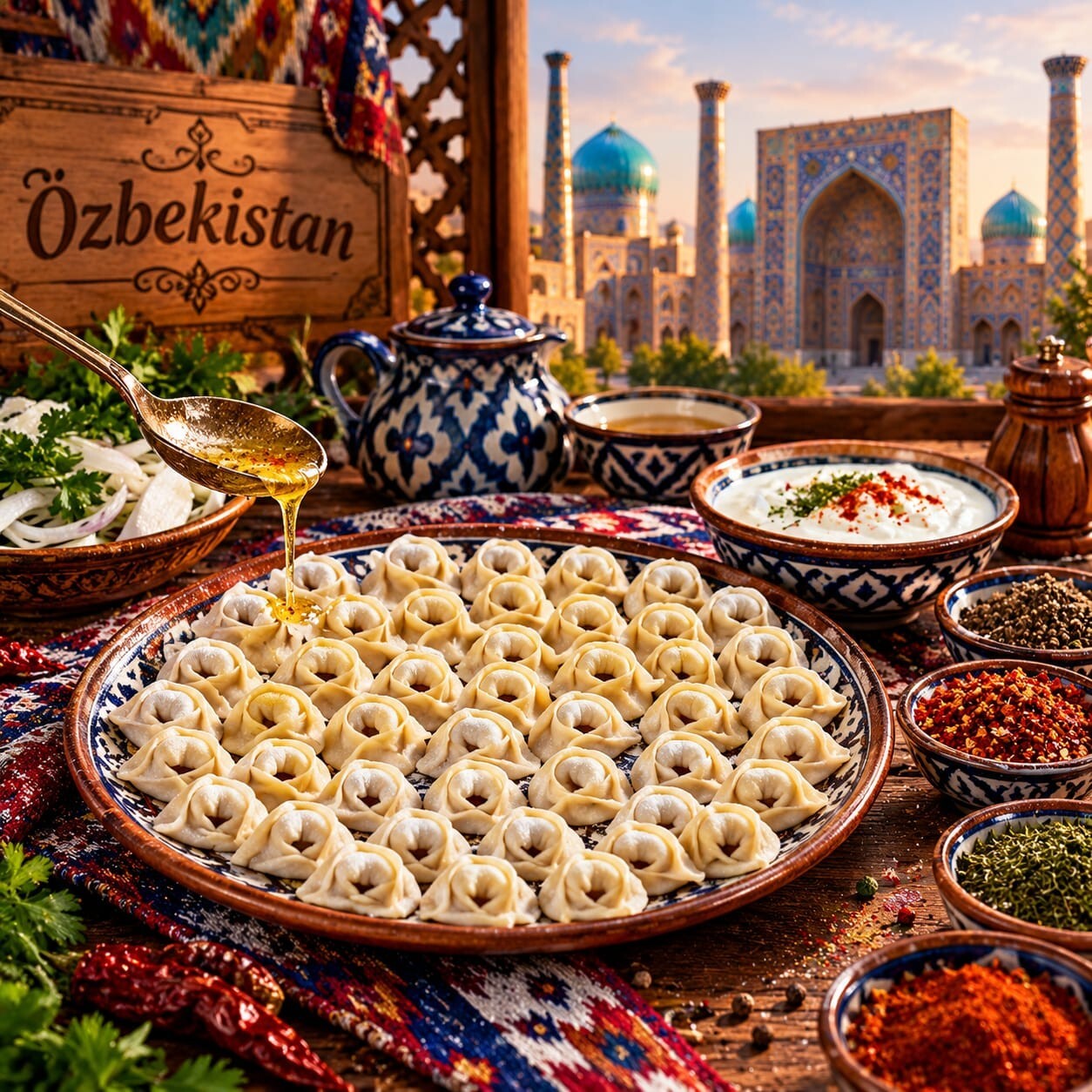 Pişmemiş 1 Kg Özbek Pelmeni Mantı