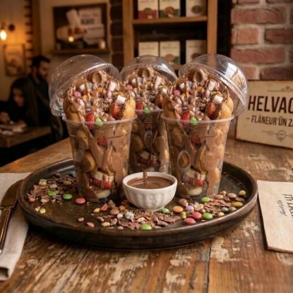 3 Adet Bardak Waffle Zade