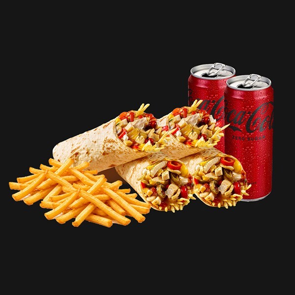 Coca-Cola Fırsatı (2'Li Soslu Tavuk Dürüm)