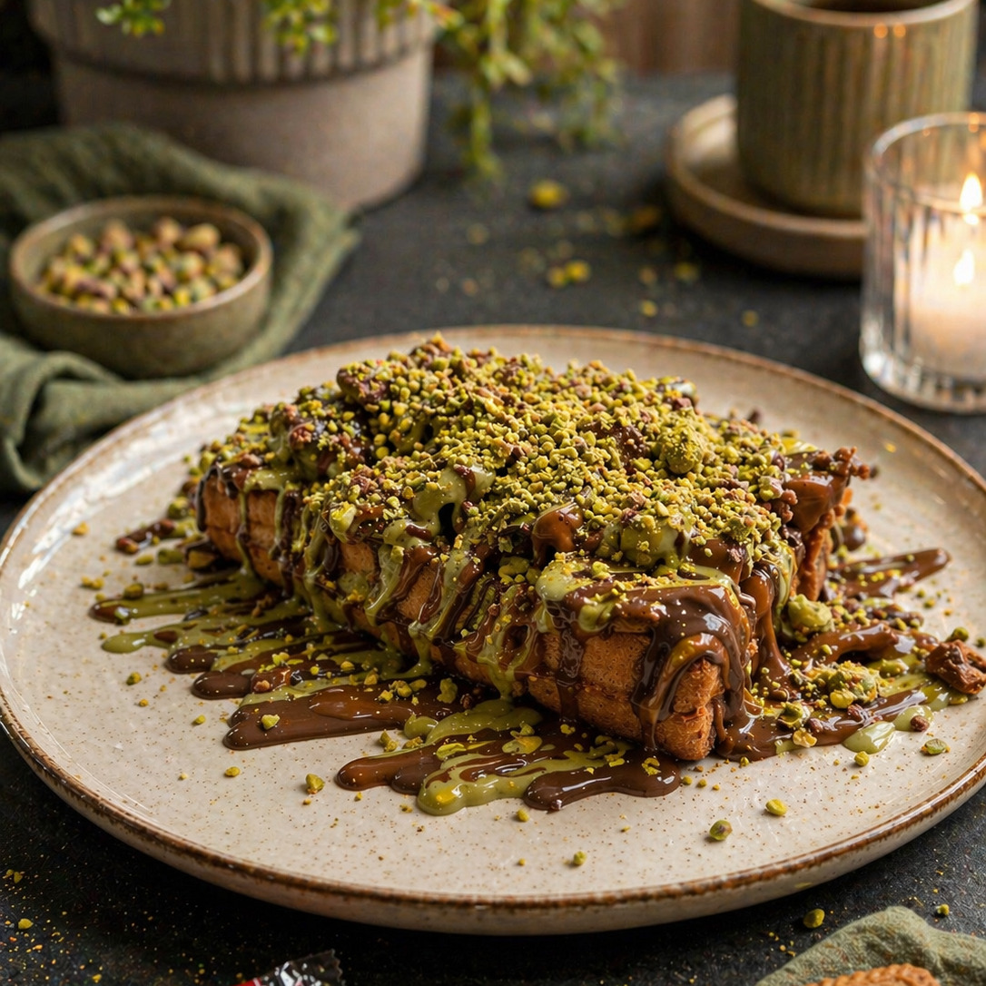 Antep Fıstıklı Waffle