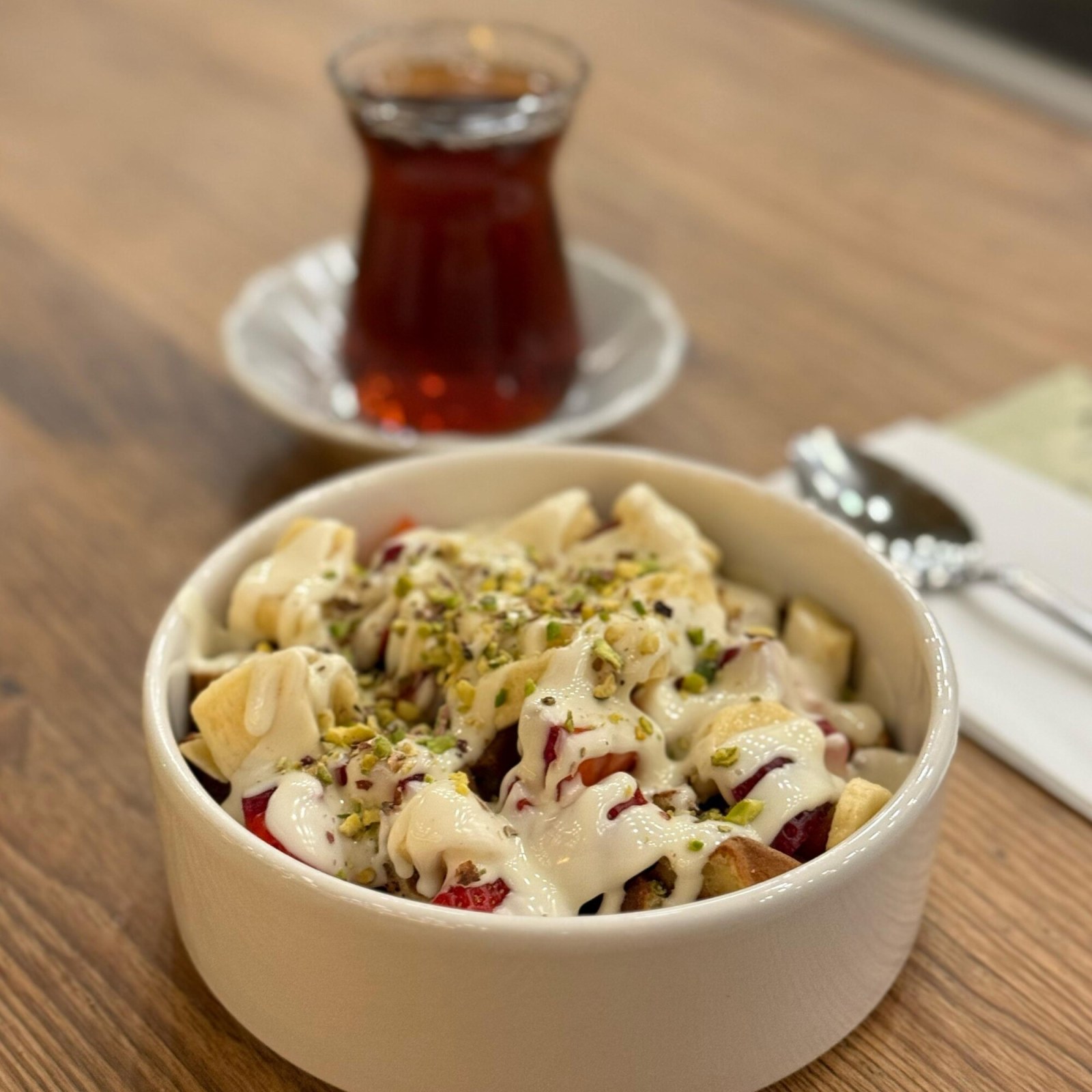Beyaz Çikolatalı Waffle Bowl