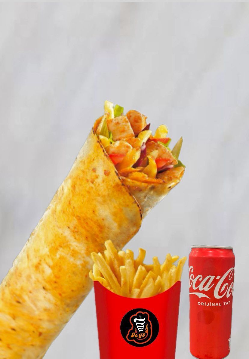 Tavuk Döner Dürüm + Cips + Kola