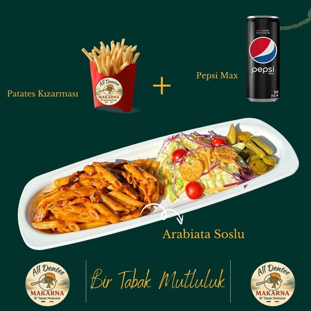 Arabiata Tavuklu + Patates + Pepsi Max