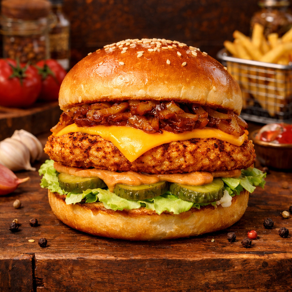 Cheese Tavuk Burger
